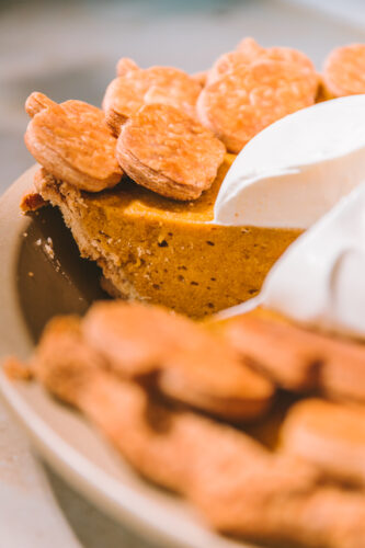 Pumpkin Mousse Pie with Maple Whipped Cream